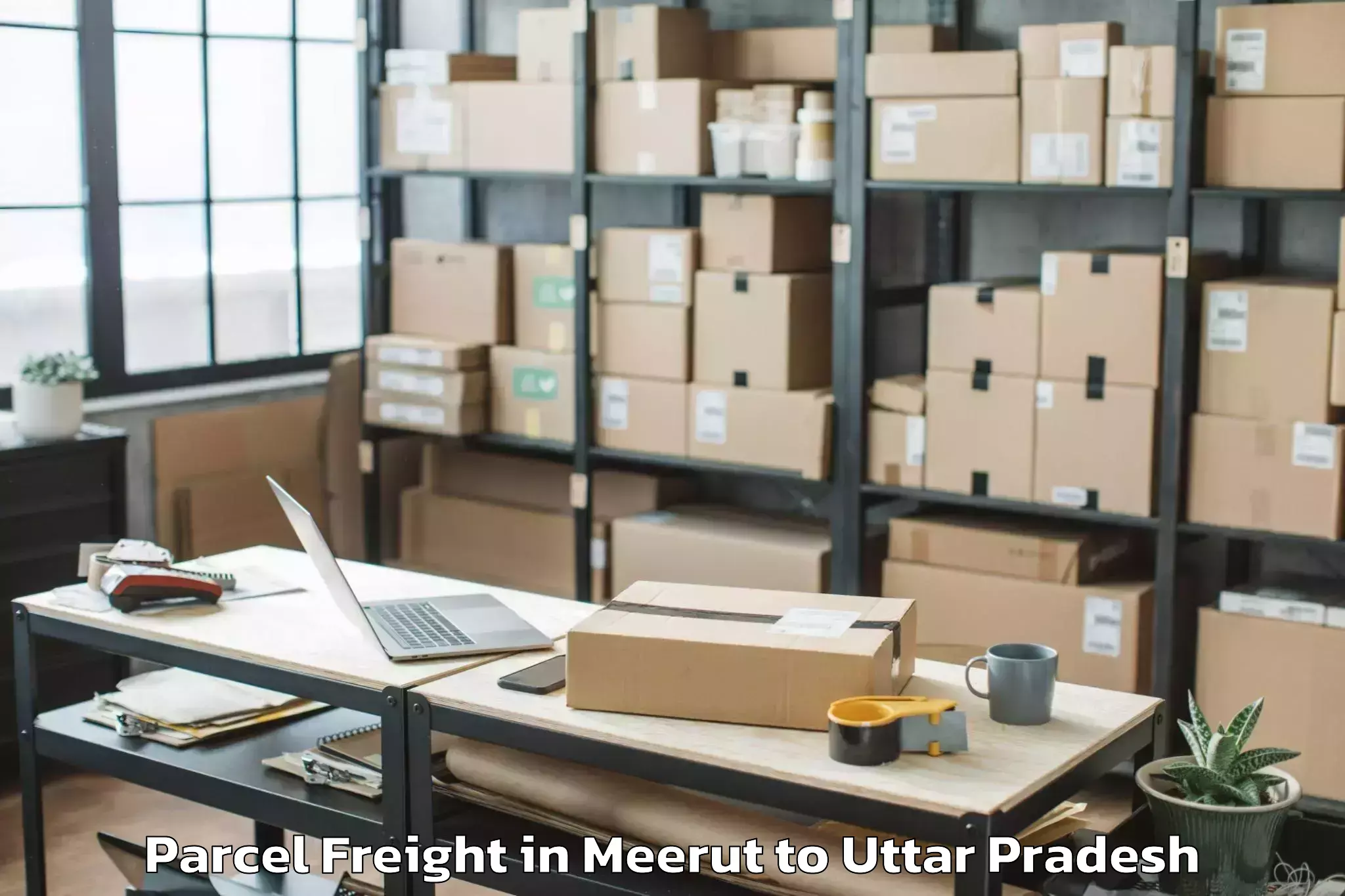 Leading Meerut to Phoolpur Parcel Freight Provider